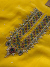 Pure Organza Handwork Unstitched Suit – Elegant Partywear