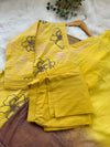 Pure Mul Cotton Embroidered Kurti Set