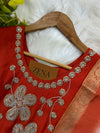 Russian Silk Handwork Suit – Elegant Festive & Party Wear