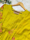 Mul Chanderi Embroidered Anarkali Kurti Set – Timeless Elegance in Every Fold