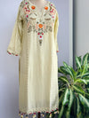 Dola Silk Handwork Kurti Set with Organza Dupatta