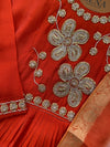 Russian Silk Handwork Suit – Elegant Festive & Party Wear