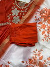 Russian Silk Handwork Suit – Elegant Festive & Party Wear