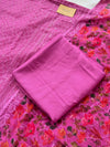 Unstitched Georgette Schiffli Work Partywear Suit