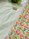 Unstitched Georgette Schiffli Work Partywear Suit