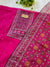 Unstitched Organza Digital Printed Mirror Work Partywear Suit