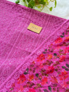Unstitched Georgette Schiffli Work Partywear Suit