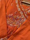Pure Cotton Embroidered Anarkali Set – Elegant Ethnic Wear 🌸